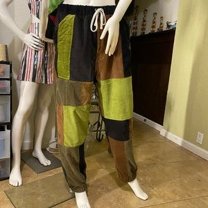 Baggy pants sample patch work
